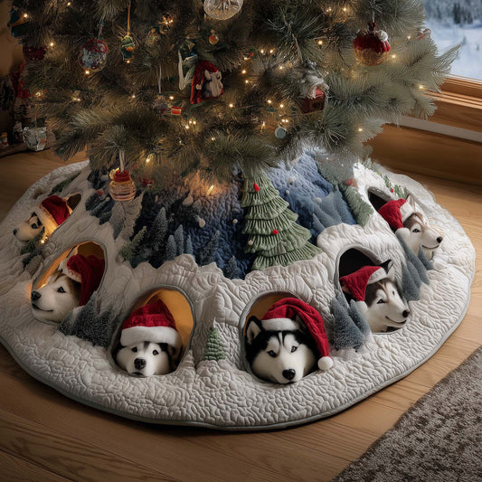 Husky Charm Quilted Tree Skirt GFTOTP14983