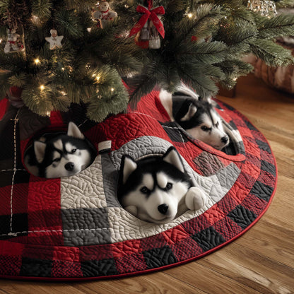 Husky Charm Quilted Tree Skirt GFTOTP14987