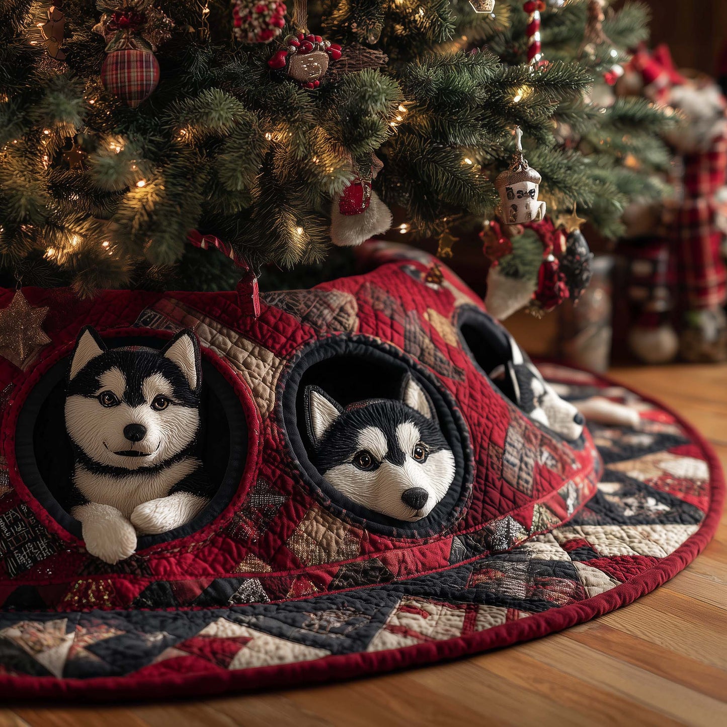 Husky Charm Quilted Tree Skirt GFTOTP14988