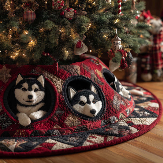 Husky Charm Quilted Tree Skirt GFTOTP14988