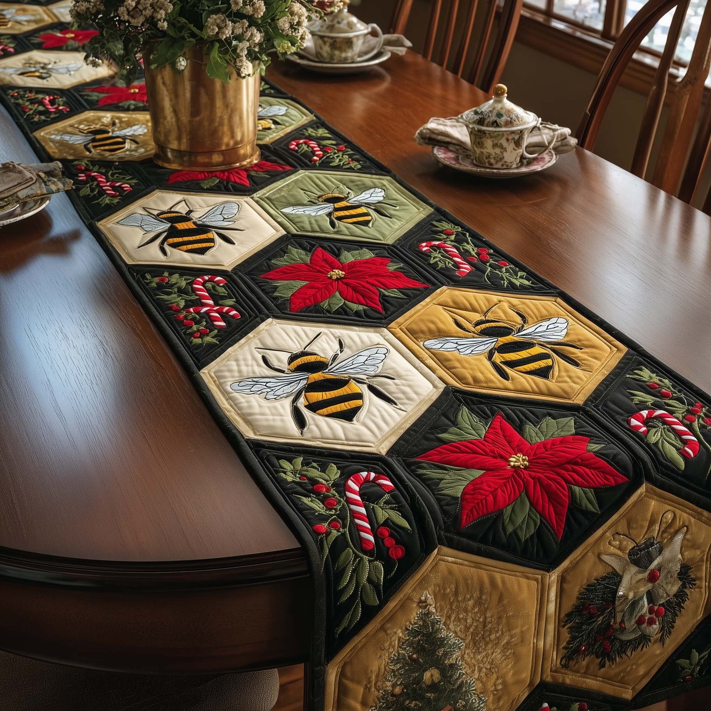 Honey Trail Quilted Table Runner GFTOTP15036
