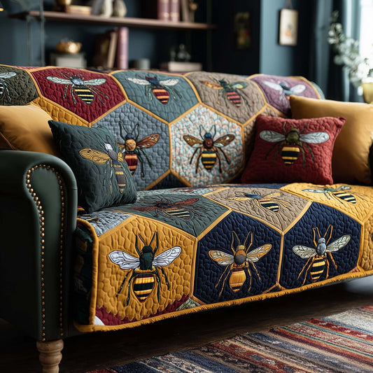 Honey Trail Quilted Sofa Cover GFTOTP15038