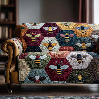 Honey Trail Quilted Sofa Cover GFTOTP15039