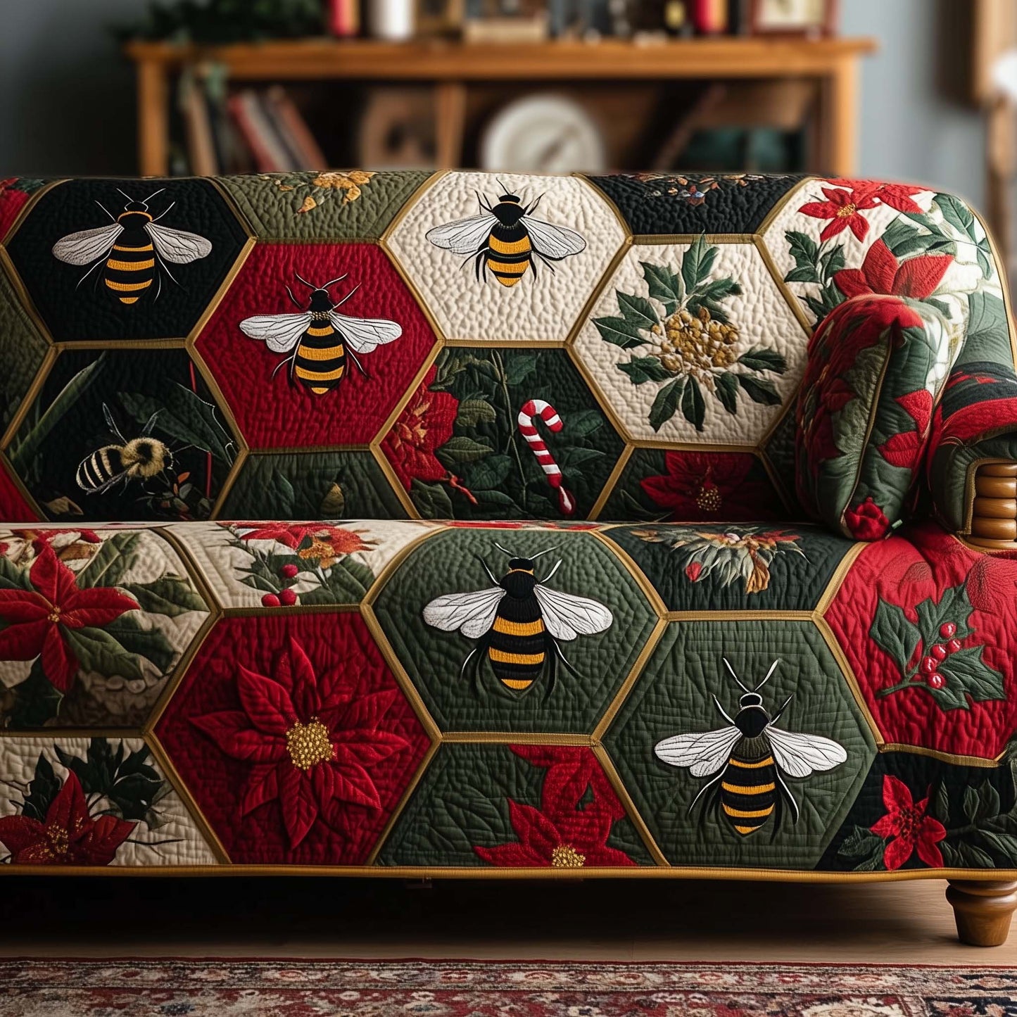 Honey Trail Quilted Sofa Cover GFTOTP15041