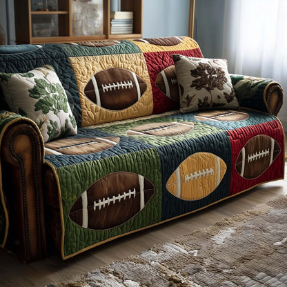 Gridiron Glory Quilted Sofa Cover GFTOTP15077