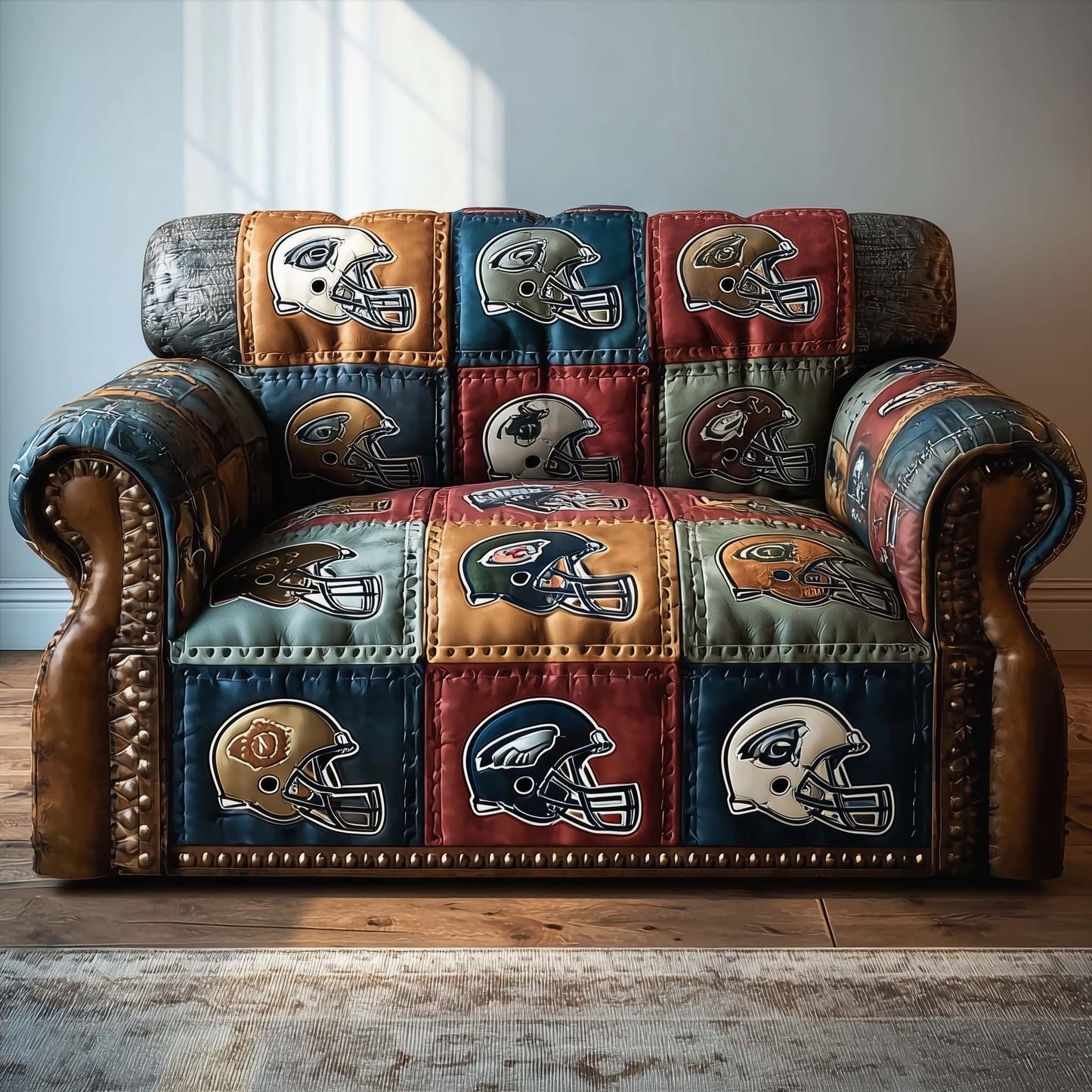 Gridiron Glory Quilted Sofa Cover GFTOTP15078