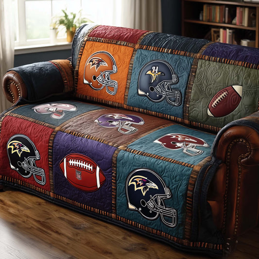 Gridiron Glory Quilted Sofa Cover GFTOTP15080