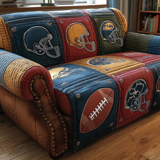 Gridiron Glory Quilted Sofa Cover GFTOTP15081