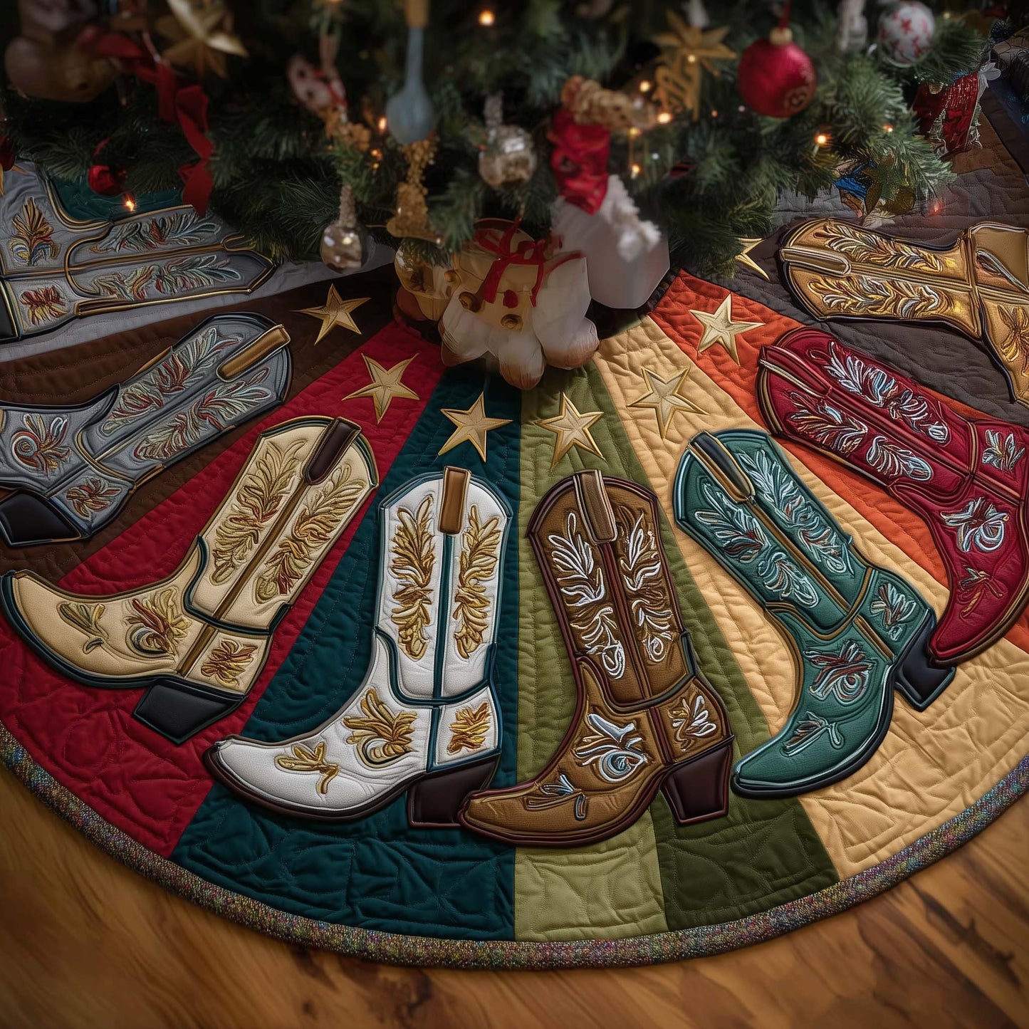 Western Mesa Quilted Tree Skirt GFTOTP15089