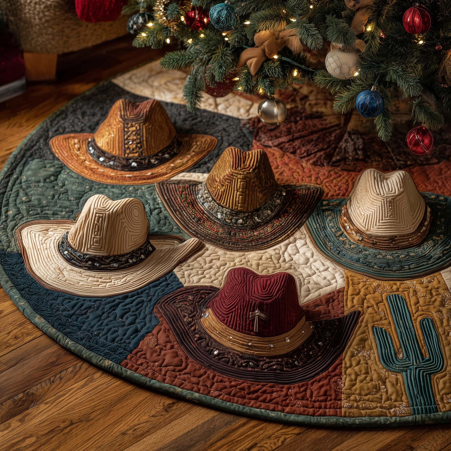 Western Mesa Quilted Tree Skirt GFTOTP15097