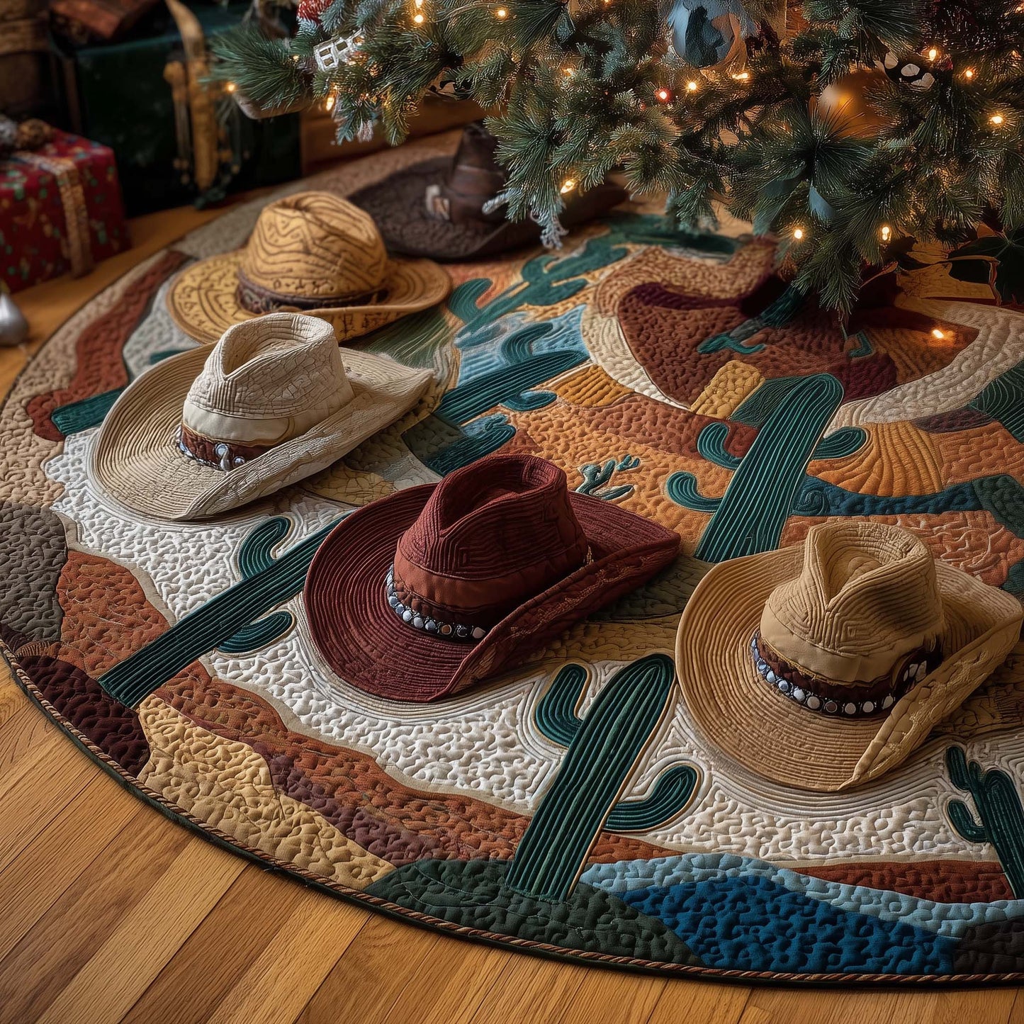 Western Mesa Quilted Tree Skirt GFTOTP15099