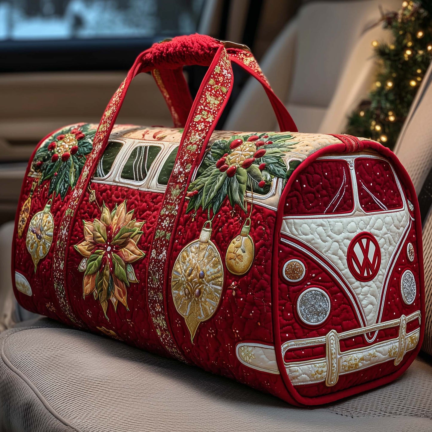 Yuletide Ride Quilted Duffle Bag GFTOTP15124
