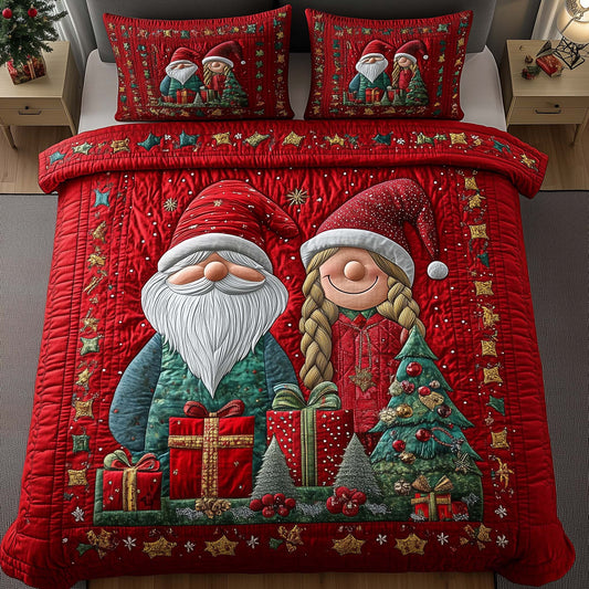 Holiday Gnome Duo Duvet Cover Set GFTOTP15137