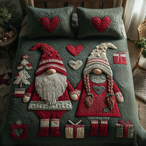 Holiday Gnome Duo Duvet Cover Set GFTOTP15138