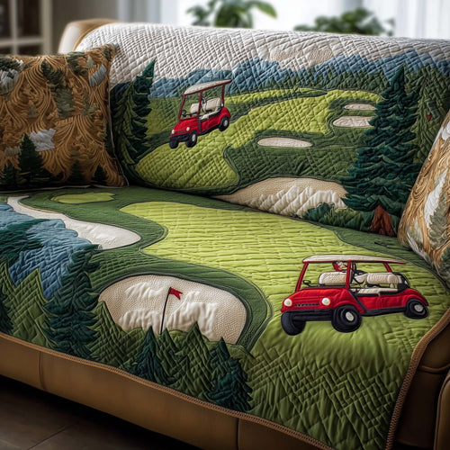 Fairway Haven Quilted Sofa Cover GFTOTP15142