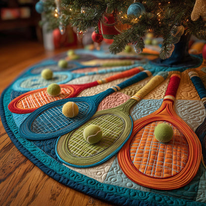 Tennis Charm Quilted Tree Skirt GFTOTP15156