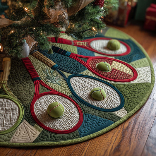 Tennis Charm Quilted Tree Skirt GFTOTP15159