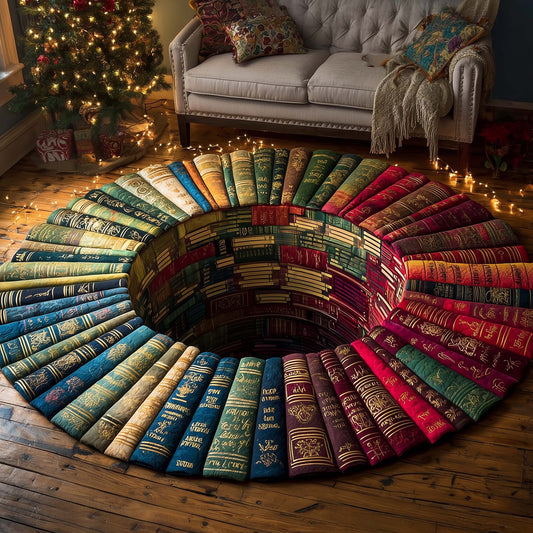 Enchanted Library Quilted Round Mat GFTOTP15178