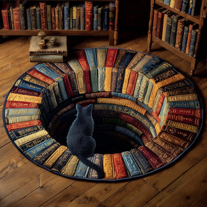 Enchanted Library Quilted Round Mat GFTOTP15183