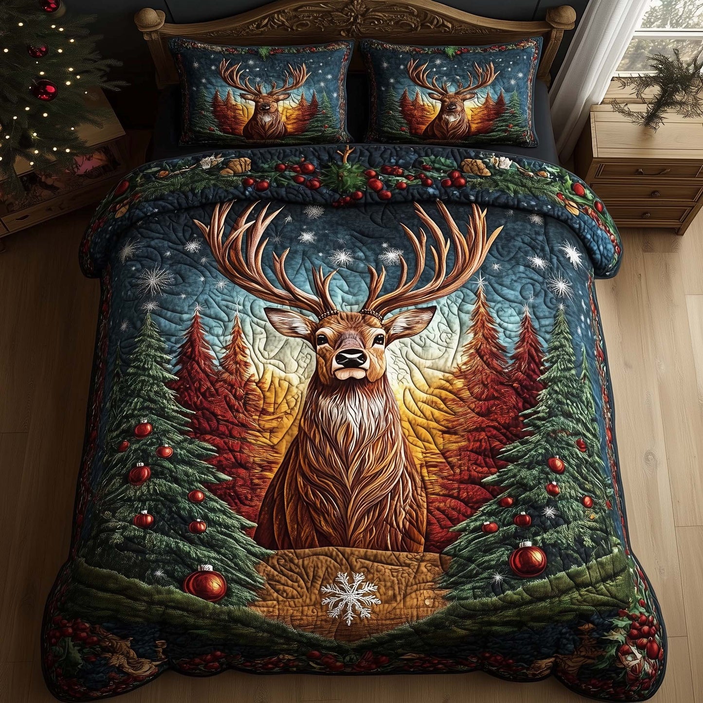 Winter Buck Duvet Cover Set GFTOTP15207