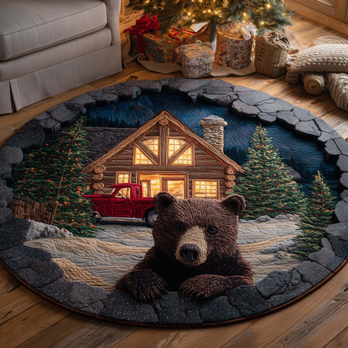 Cabin Retreat Quilted Round Mat GFTOTP15215