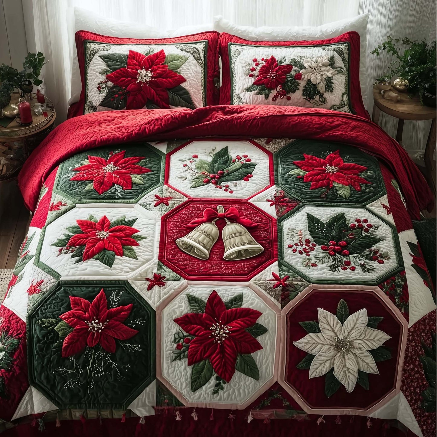 Yuletide Bloom Duvet Cover Set GFTOTP15236
