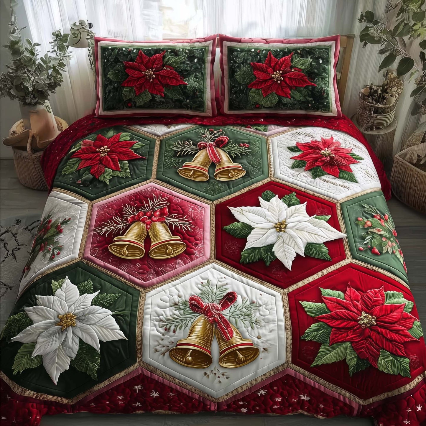 Yuletide Bloom Duvet Cover Set GFTOTP15237