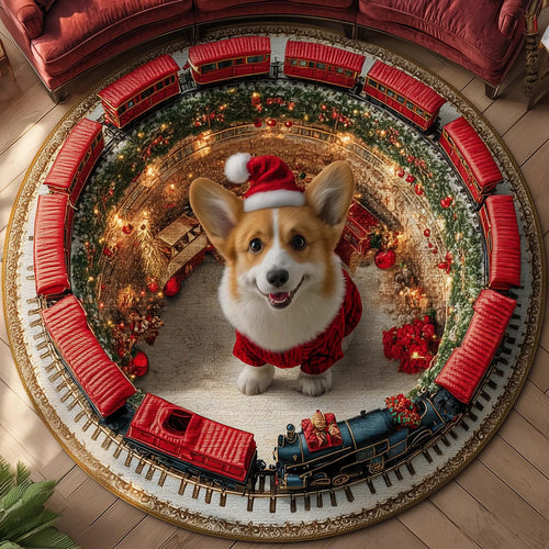 Corgi Wishes Quilted Round Mat GFTOTP15297