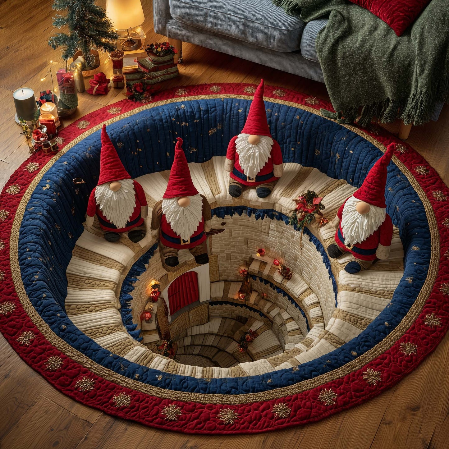 Jolly Workshop Quilted Round Mat GFTOTP15302