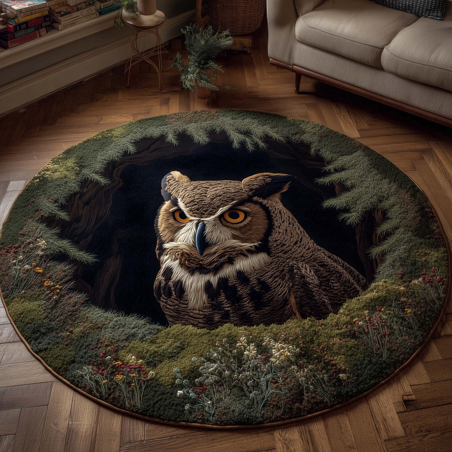 Forest Guardian Quilted Round Mat GFTOTP15349