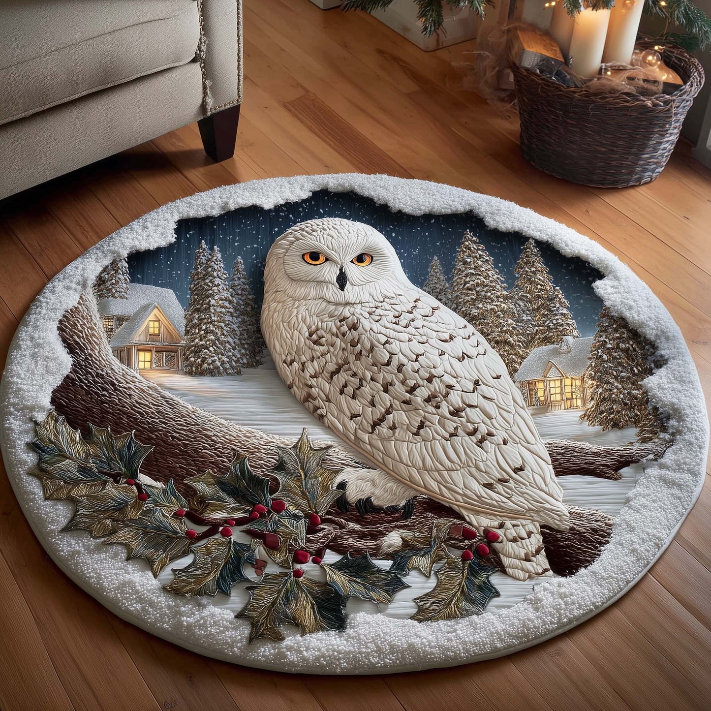 Forest Guardian Quilted Round Mat GFTOTP15350