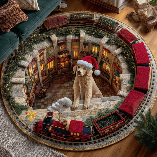 Retriever Magic Quilted Round Mat GFTOTP15353