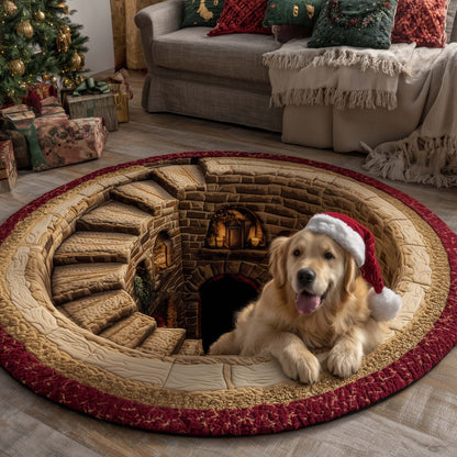 Retriever Magic Quilted Round Mat GFTOTP15354