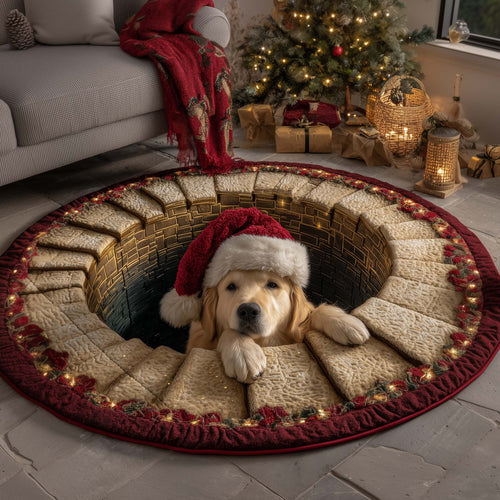 Retriever Magic Quilted Round Mat GFTOTP15355