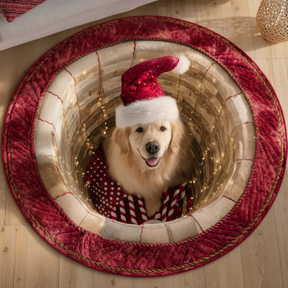 Retriever Magic Quilted Round Mat GFTOTP15356