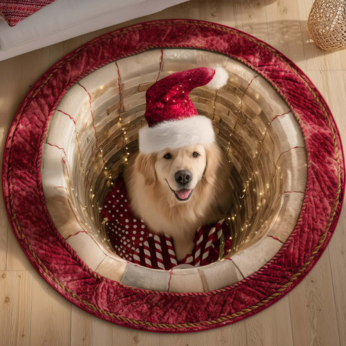 Retriever Magic Quilted Round Mat GFTOTP15356