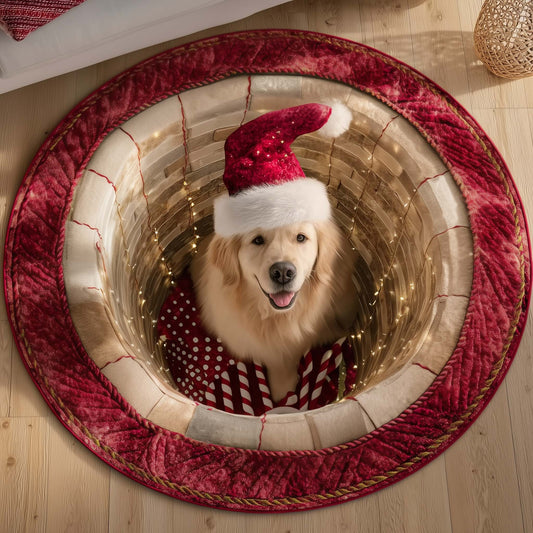 Retriever Magic Quilted Round Mat GFTOTP15356