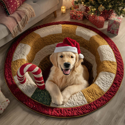 Retriever Magic Quilted Round Mat GFTOTP15357