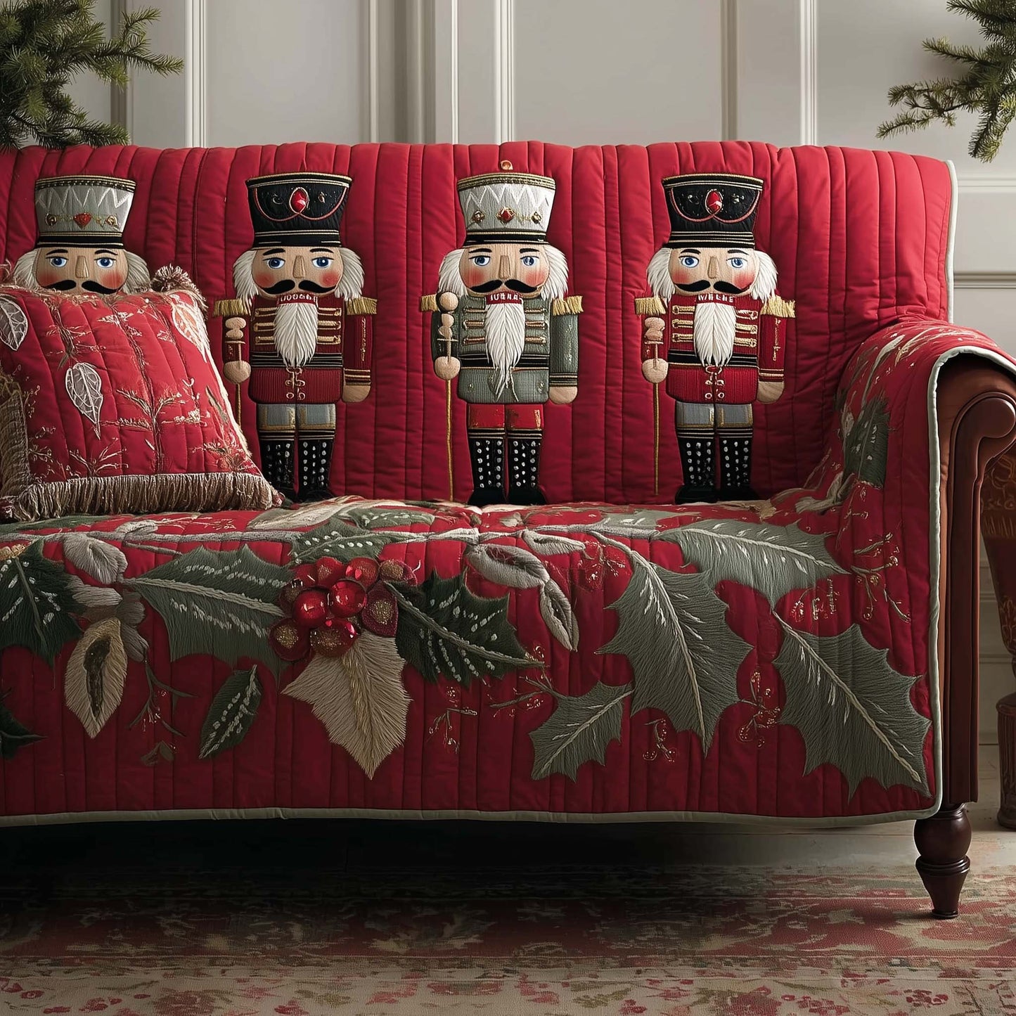 Festive Guardian Quilted Sofa Cover GFTOTP15361
