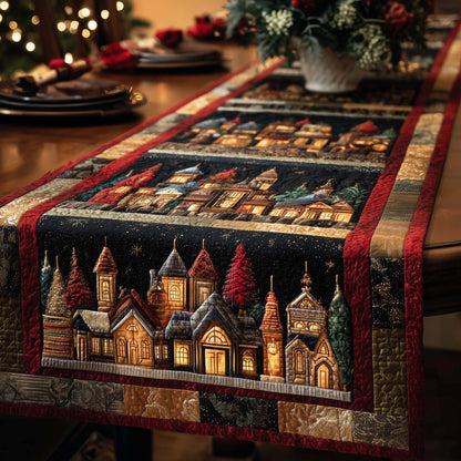 Christmas Village Quilted Table Runner GFTOTP15426