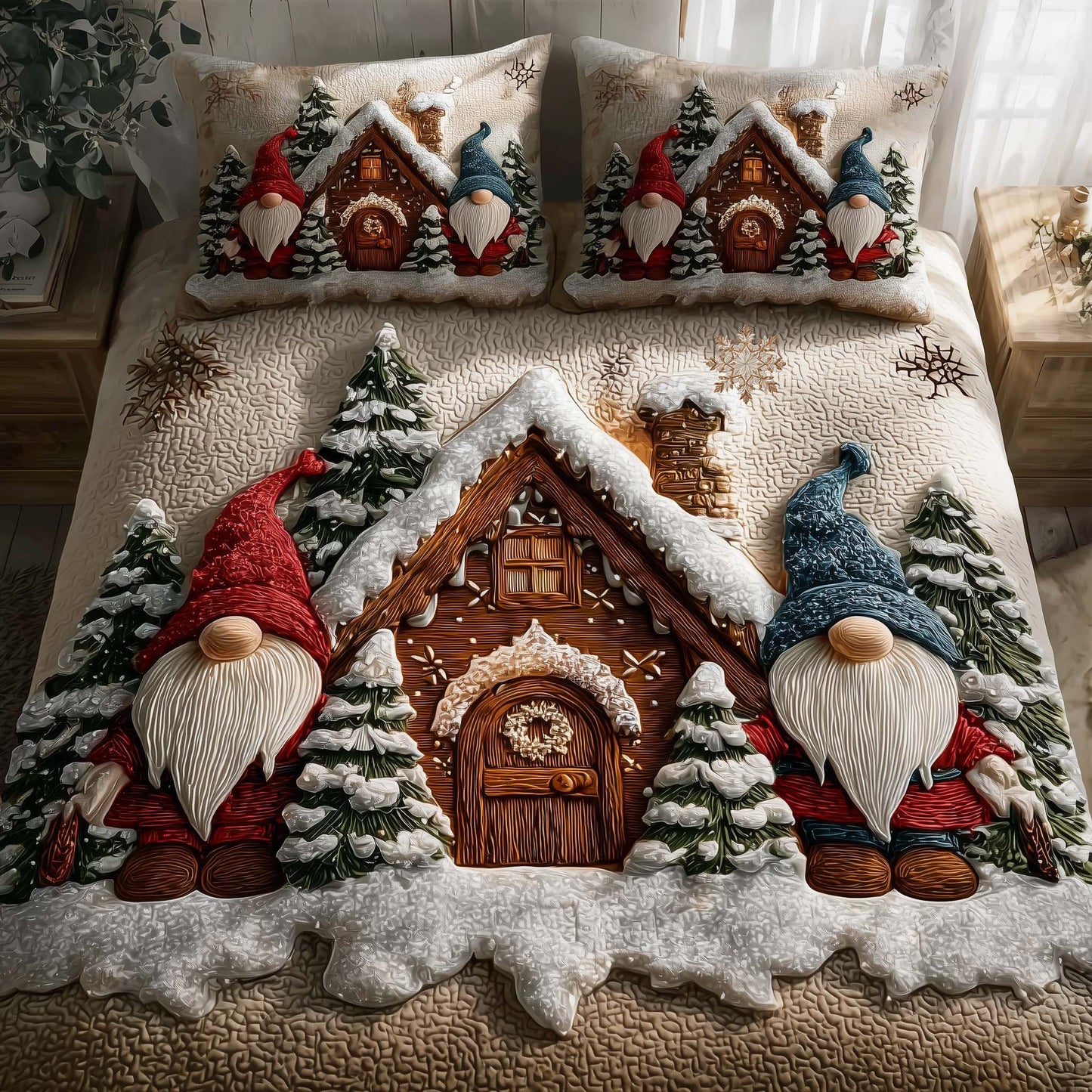 Christmas Gnome Duvet Cover Set GFTOTP15446