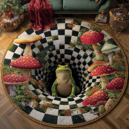 Mystic Mushroom Quilted Round Mat GFTOTP15465