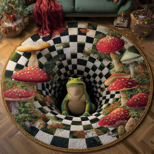 Mystic Mushroom Quilted Round Mat GFTOTP15465