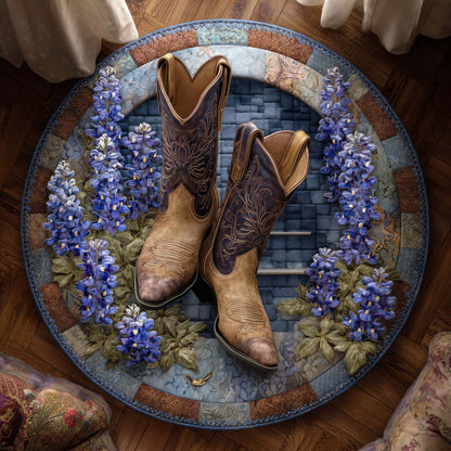Bluebonnet Trail Quilted Round Mat GFTOTP15466