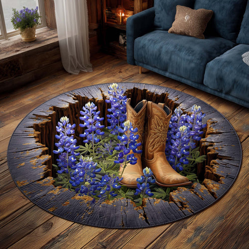 Bluebonnet Trail Quilted Round Mat GFTOTP15472
