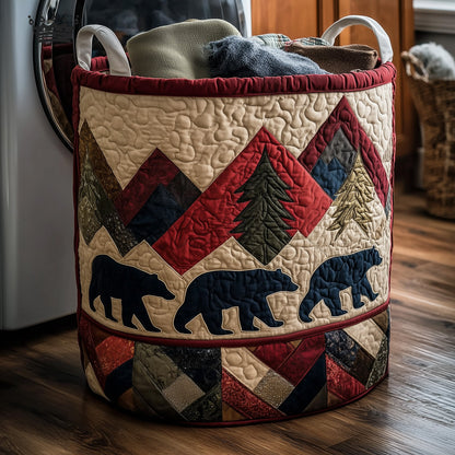 Bear Trails Quilted Landry Basket GFTOTP15511