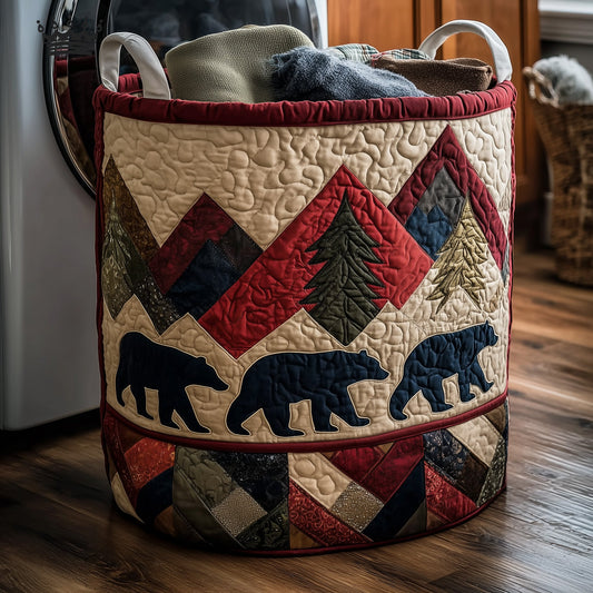 Bear Trails Quilted Landry Basket GFTOTP15511
