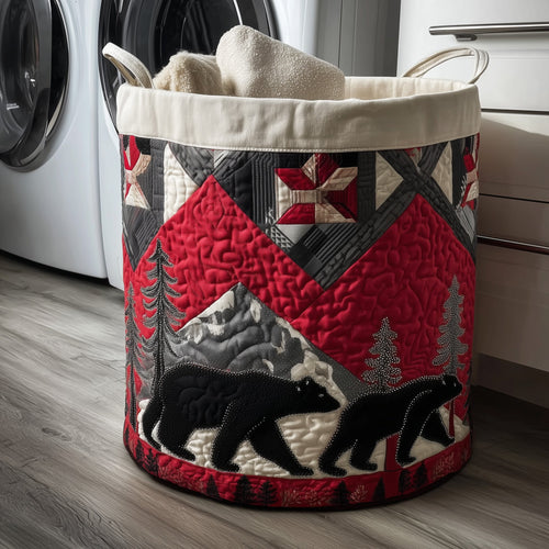 Bear Trails Quilted Landry Basket GFTOTP15513