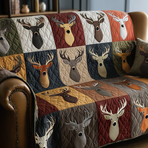 Deer Serenity Quilted Sofa Cover GFTOTP15516