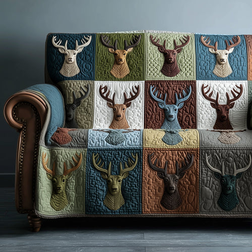 Deer Serenity Quilted Sofa Cover GFTOTP15521